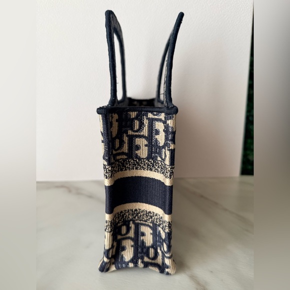 Dior Navy Blue Mini Book Tote Bag - Picture 5 of 12